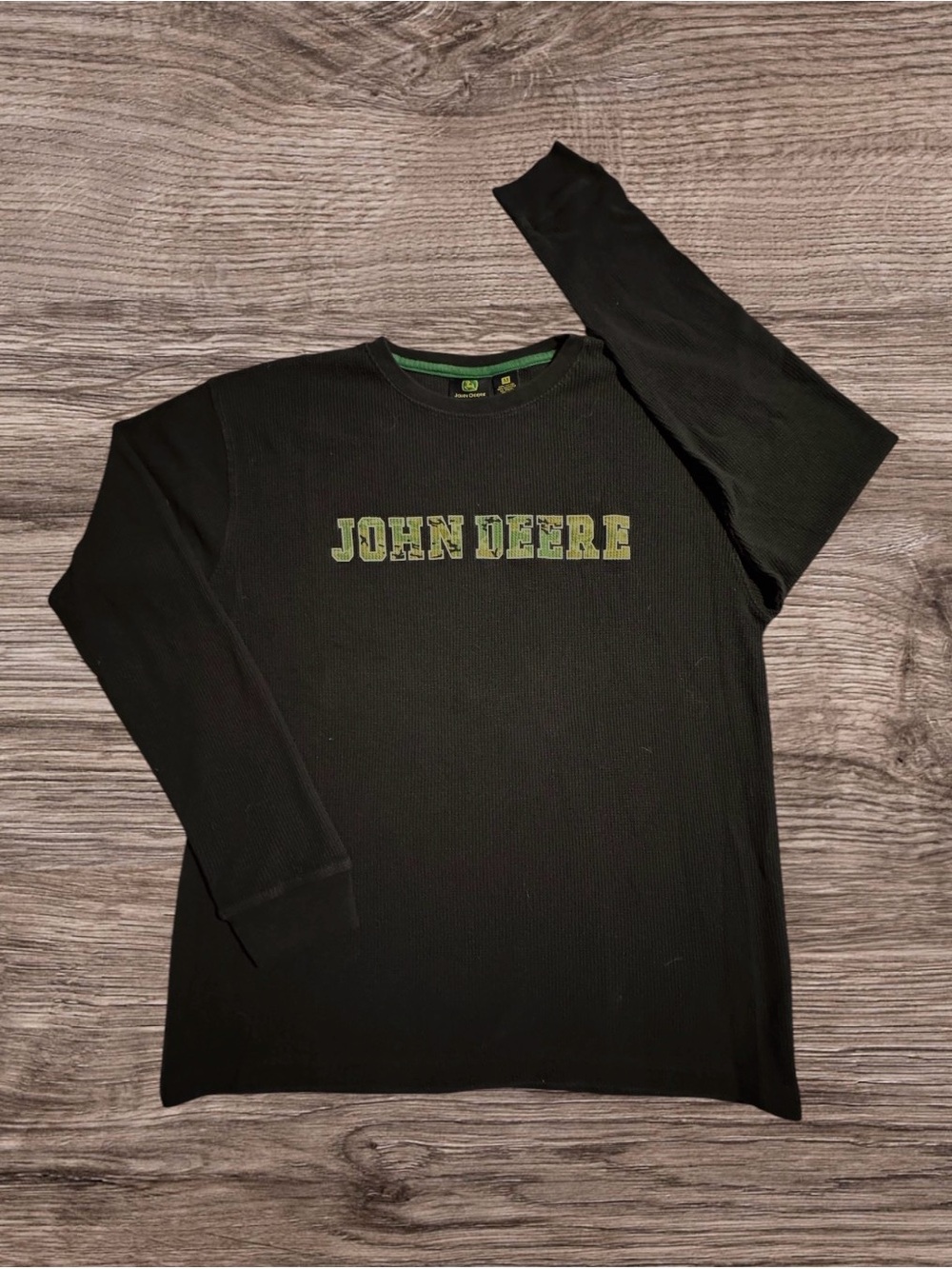 John Deere Gorpcore Waffle Knit Thermal Long Sleeve